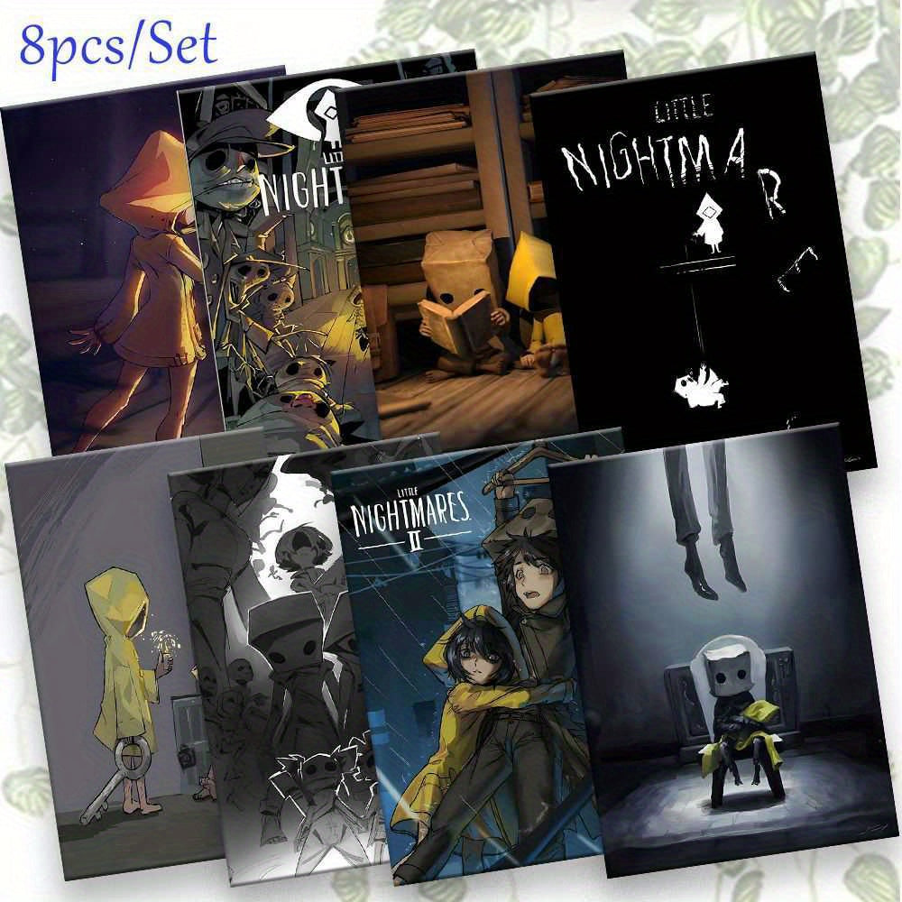 8pcs Little Nightmares Frameless Canvas Wall Art, Modern Classic Style High-Definition Poster, Holiday Gift, Home and Office Decoration, Art Decor - huaxin0824 - FC014226, Artwork Wall Decor, Wall Paintings for Living Room, W