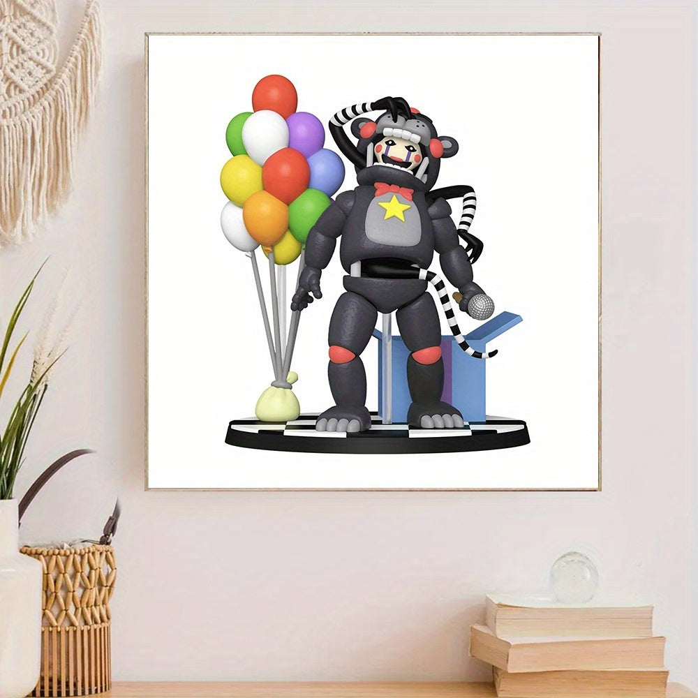 1pc 29.97x29.97cm Five Nights At Freddy DIY diamond painting kit, various patterns round diamond art kit, round diamond accessories, frameless art painting home wall decoration gifts