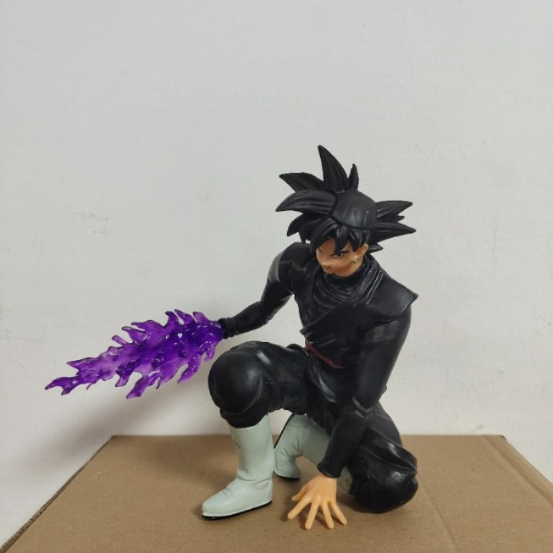 Goku Black, Dragon Ball Super Saiyan, Wielding Purple Energy, Desktop Figure, Classic Character Statue Model, PVC Figure, Anime Fan Collectible, Perfect Home and Room Desktop Decoration