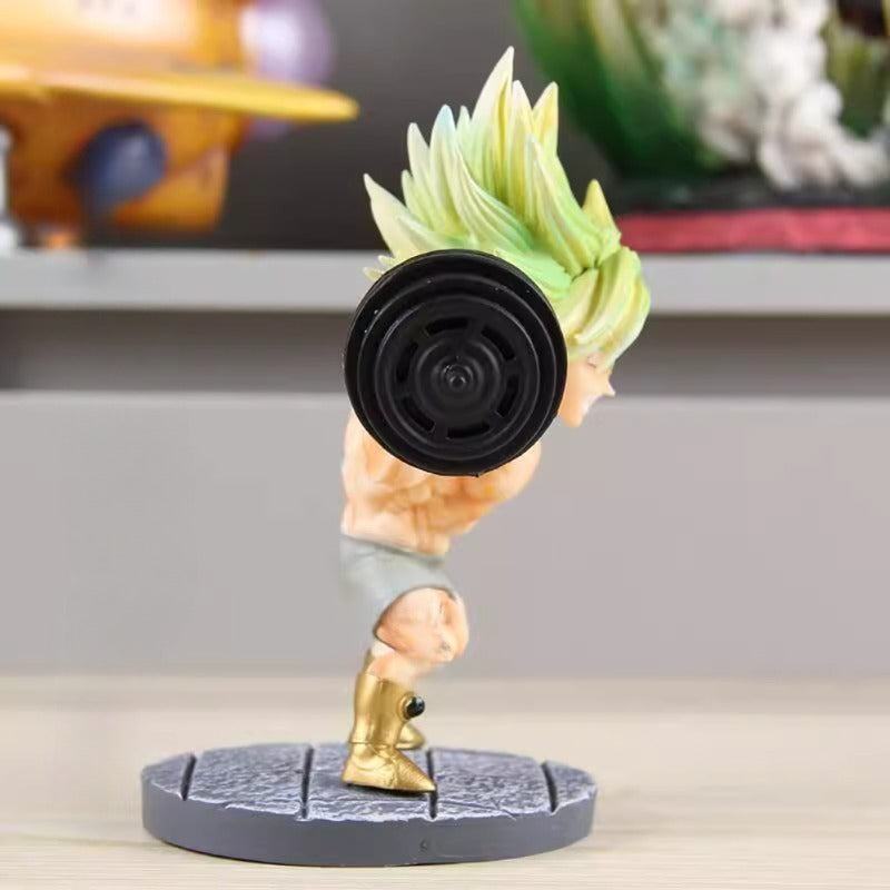 Broly Figure, Dragon Ball Super Saiyan Collectible for Anime Fans, Desktop Model Display, Home Decor Ornament for Computer Case, Desk, Bookshelf, Lightweight PVC Collectible, Perfect for Bedroom Decor, Car Accessory, Christma