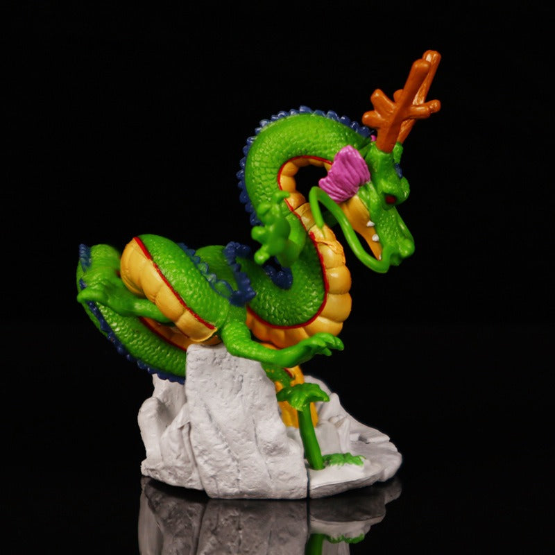 Dragon Ball Super Saiyan Shenron Action Figure - Lightweight PVC Collectible Statue with Dynamic Dragon & Snake Design, Vibrant Green & Golden Colors