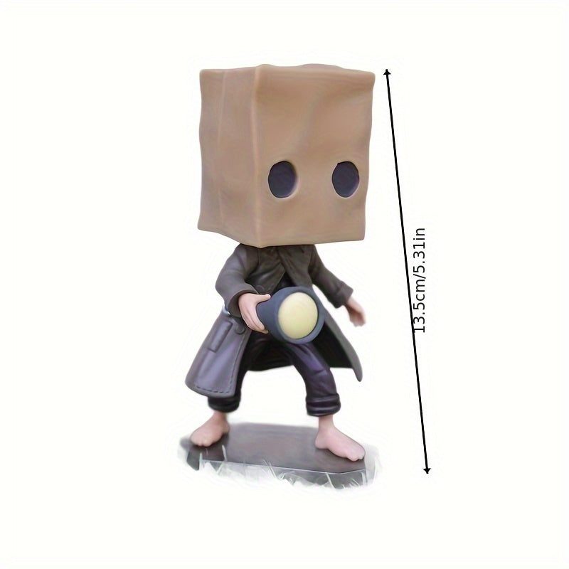 Big Shot Little Nightmare Six Nome Handmade PVC Figurine - Halloween Party Decoration, Indoor/Outdoor Use, No Electricity Needed, Durable Collectible Model for Home & Garden Decor, Halloween Decorations, Best for Christmas, P