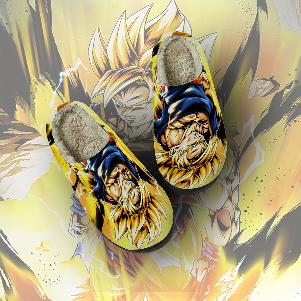 DRAGON BALL Goku & Goten Dragon Anime Slippers - Non-Slip TPR Sole, Warm Winter House with Goku Anime Characters, for for all-Season (Gift for,, Fans)