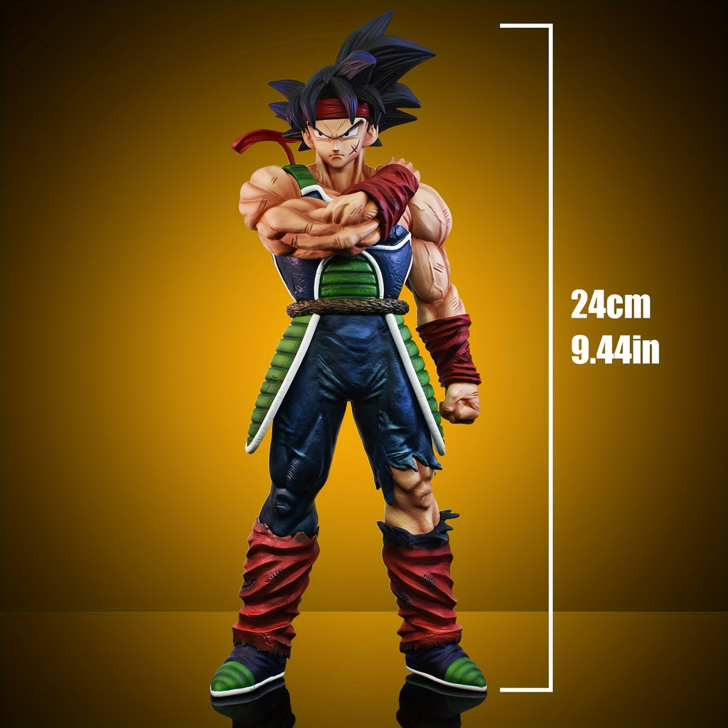 Epic Bardock Figure from Dragon Ball! with spiky black hair, red headband, and battle-worn armor, he stands with arms crossed fiercely. Perfect for Dragon Ball anniversaries or anime conventions to thrill overseas fans,  Fan
