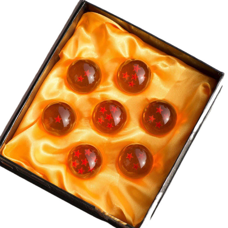 DRAGON BALL Senzen Ball Seven Dragon Balls Set, Dragon Ball Peripheral Anime Base 7 Gods of Dragon Crystal Dragon Balls Collection Gift for Fans, Holiday Present, Birthday Gift