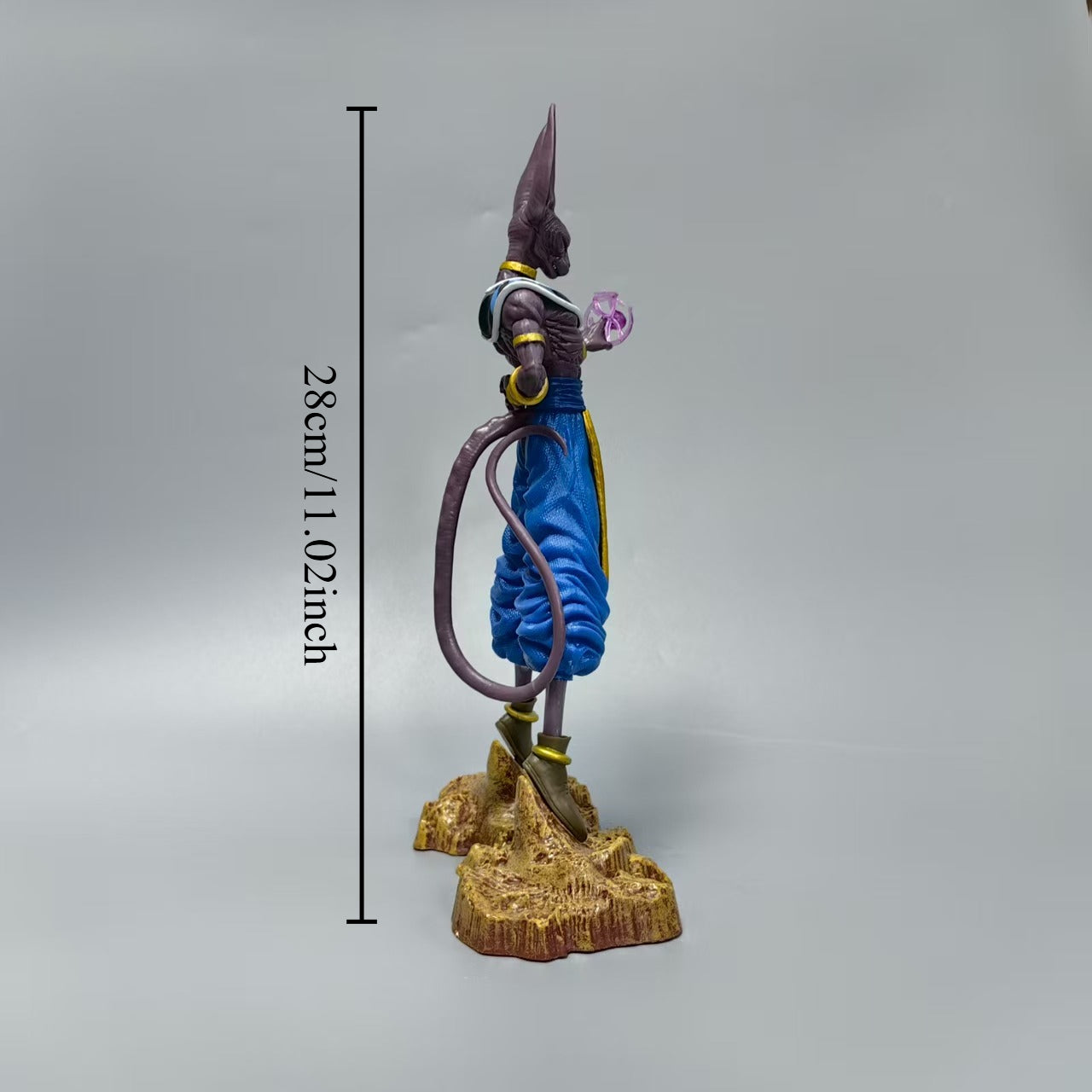 Dragon Anime Character Beerus, Destroyer of All, Seven Dragons, Vish, Goku, GK Figure, with Base Version, Anime Figure, Anime Collectible, Anime Action Figure