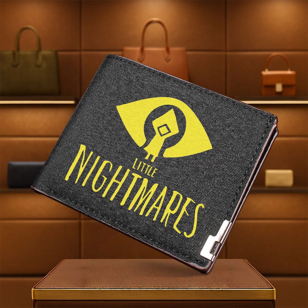 1pc Little Nightmares: The Last Wish Inspired Wallet - Gothic Horror Design with Little Nightmares Logo, Foldable Slim Wallet for Men & Women, Durable Polyester - Ideal Gift For Christmas, Halloween, Thanksgiving - Everyday &