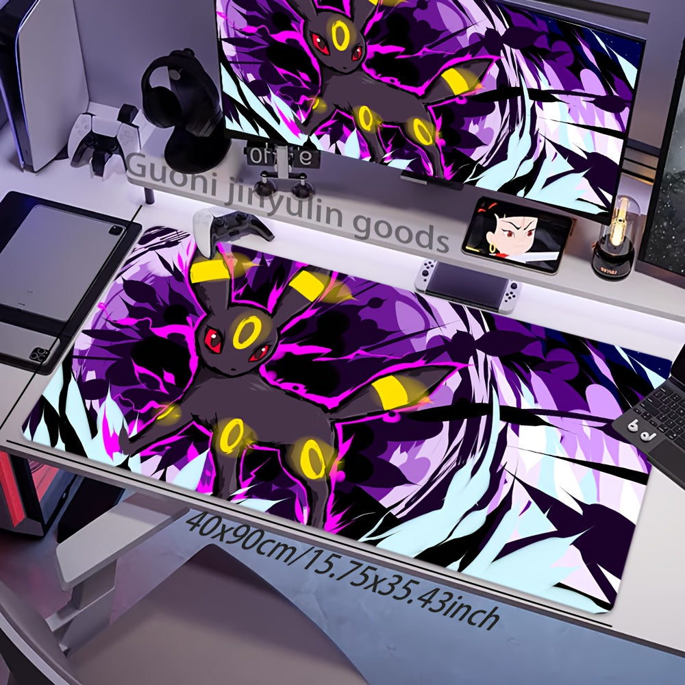 1pc Popular Anime Pokémon Super Cute Pattern Mouse Pad, Large Size Gaming Mouse Mat with Vibrant Colors, Soft and Comfortable Rubber Material for Gamers, Office & Home Use, Computer Accessories, Laptop & iPad Compatible, Non