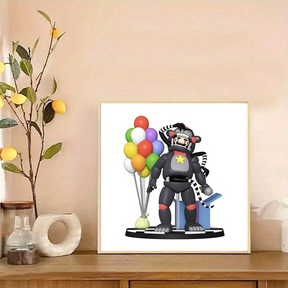 1pc 29.97x29.97cm Five Nights At Freddy DIY diamond painting kit, various patterns round diamond art kit, round diamond accessories, frameless art painting home wall decoration gifts