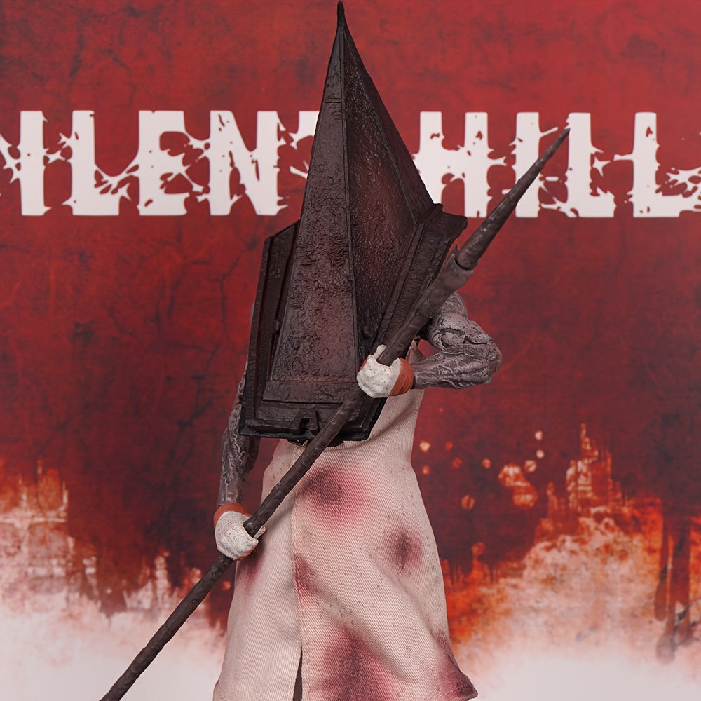 Silent Hill Horror Game Collectible Figure - Deluxe Edition with Replaceable Parts, Dynamic Action Pose, - for Halloween Decor, Display, or Silent Hill Fan Collections - Compatible with Silent Hill 2 Gameplay - Horror Action
