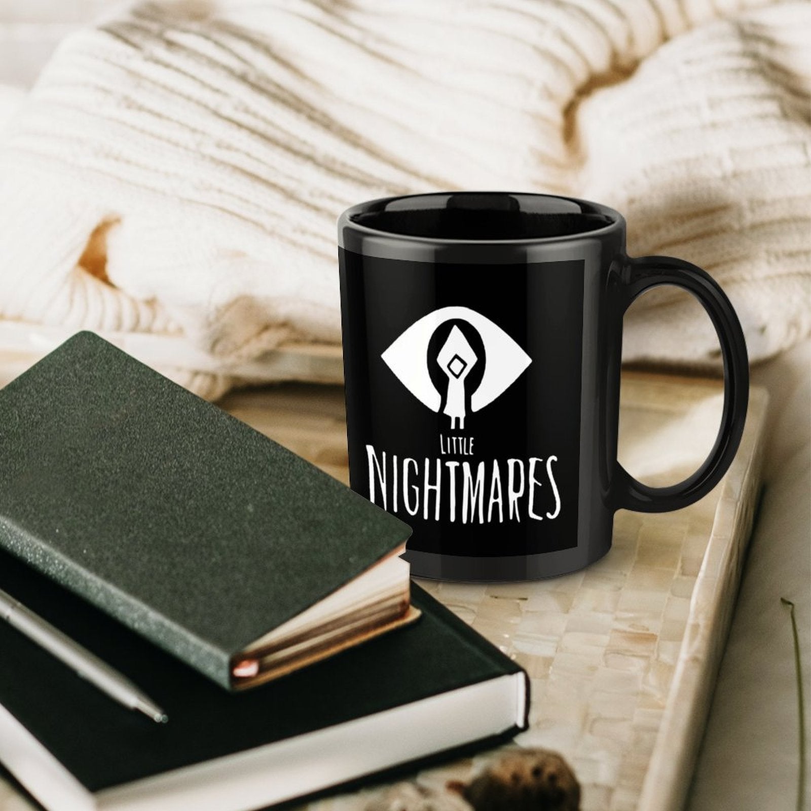 1pc Little Nightmares Video Game Mug - Officially Inspired Ceramic Coffee Cup with Iconic Characters & Logo, Hand Wash Only, Collectible Gift for Fans, Compatible with Little Nightmares 1 & 2