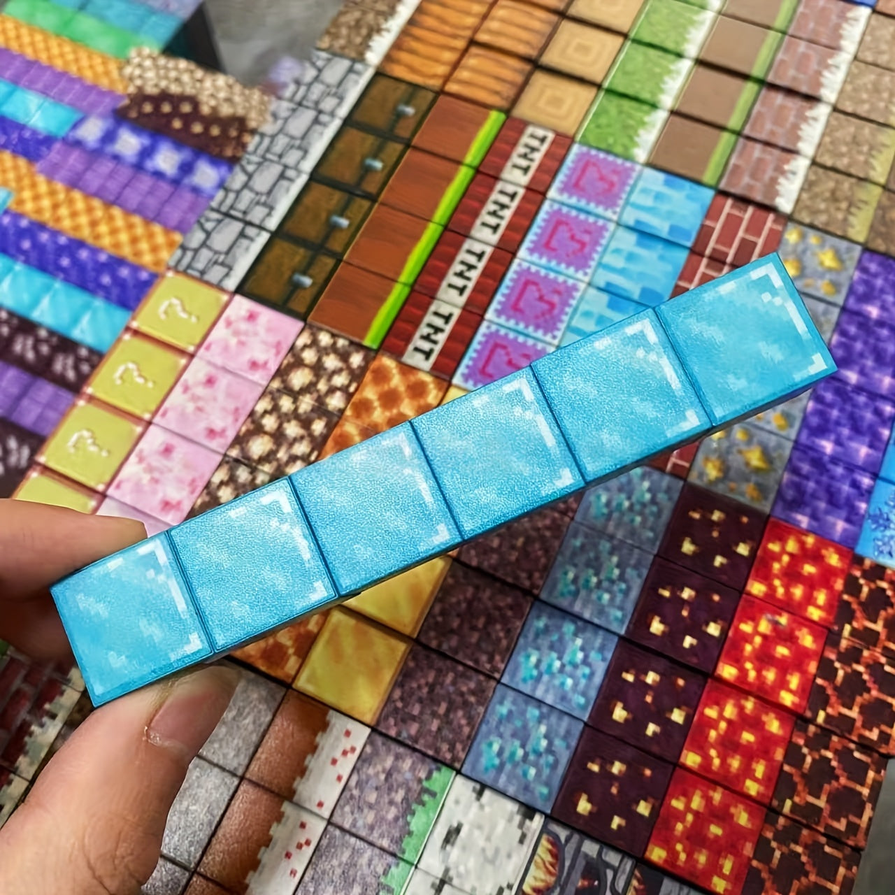 100pcs ABS magnetic building blocks - easy to assemble, this is an enhanced STEM toy designed to help children develop cognitive skills. Perfect gift for winter, Christmas, Halloween, and more., Learning Through Play, Educati