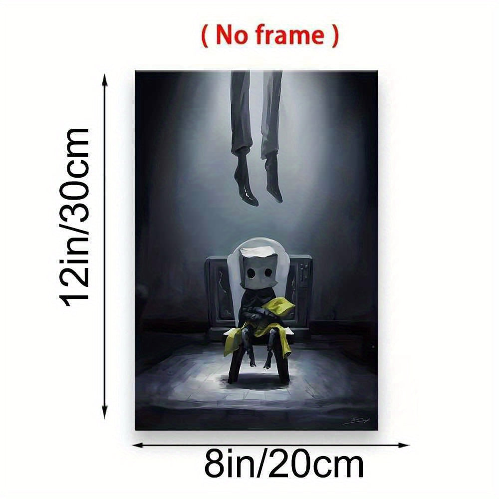 8pcs Little Nightmares Frameless Canvas Wall Art, Modern Classic Style High-Definition Poster, Holiday Gift, Home and Office Decoration, Art Decor - huaxin0824 - FC014226, Artwork Wall Decor, Wall Paintings for Living Room, W