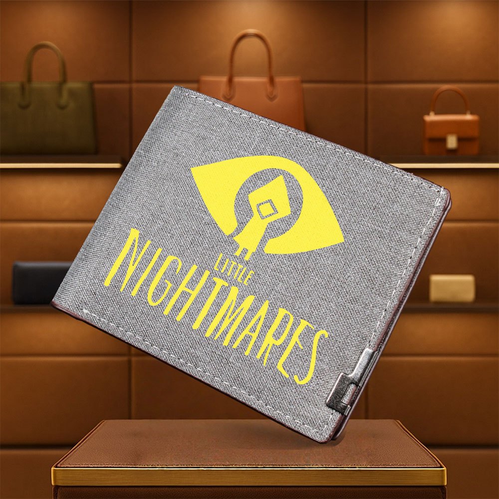 1pc Little Nightmares: The Last Wish Inspired Wallet - Gothic Horror Design with Little Nightmares Logo, Foldable Slim Wallet for Men & Women, Durable Polyester - Ideal Gift For Christmas, Halloween, Thanksgiving - Everyday &