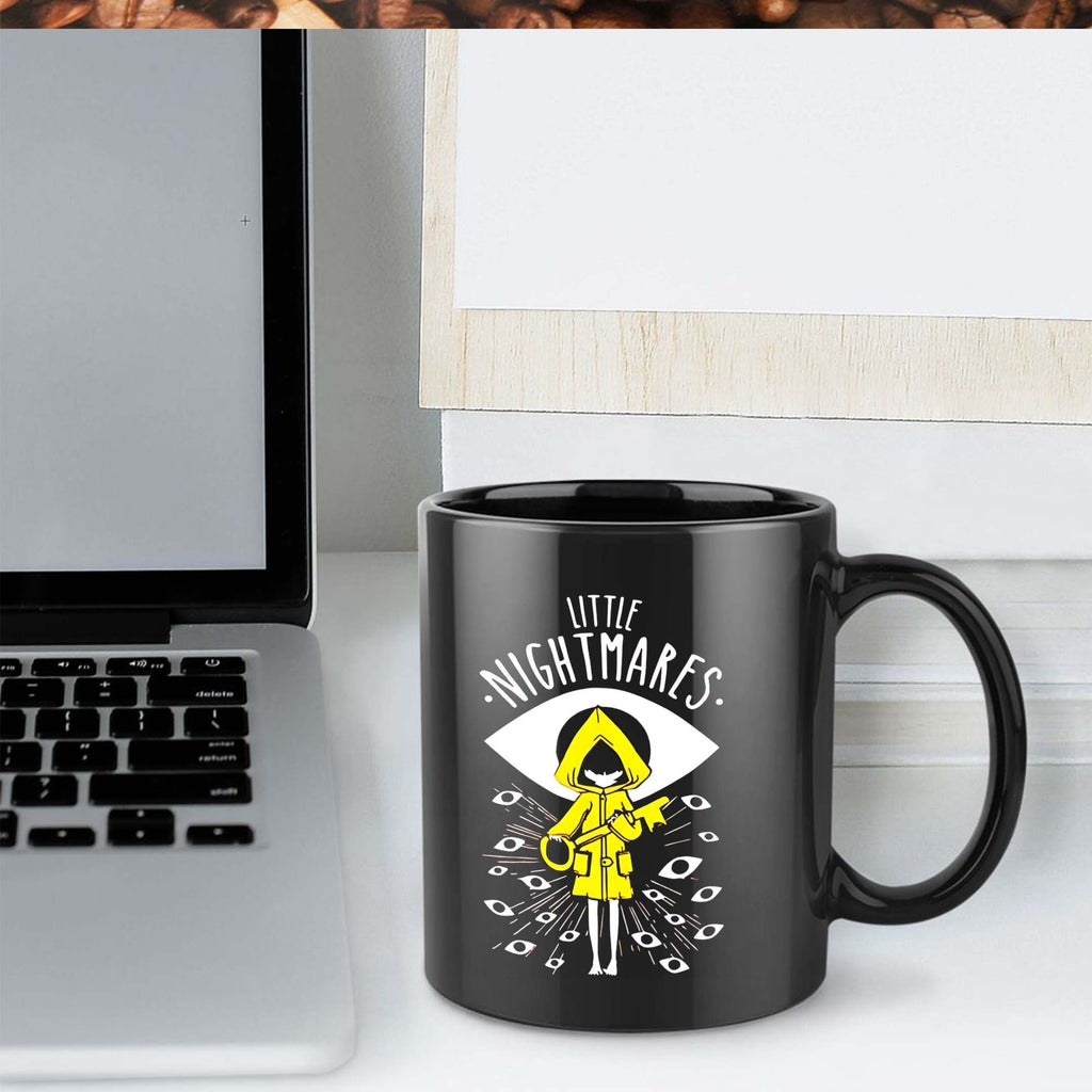 1pc Little Nightmares Ceramic Coffee Mug, 11oz, Hand Wash Only, Reusable, Multipurpose, Ideal for Christmas & New Year Gifts, with Eye Design, for All Seasons, Coffee Bar Accessories