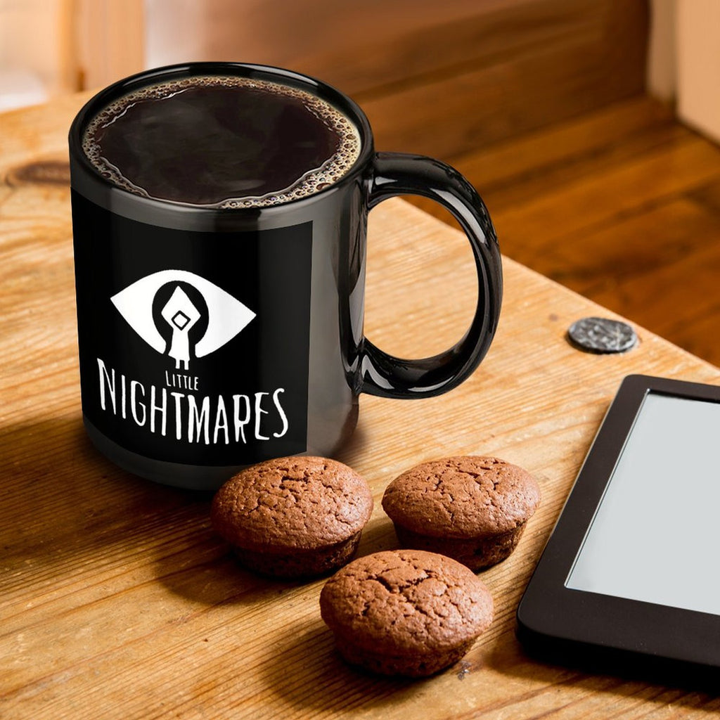 1pc Little Nightmares Video Game Mug - Officially Inspired Ceramic Coffee Cup with Iconic Characters & Logo, Hand Wash Only, Collectible Gift for Fans, Compatible with Little Nightmares 1 & 2