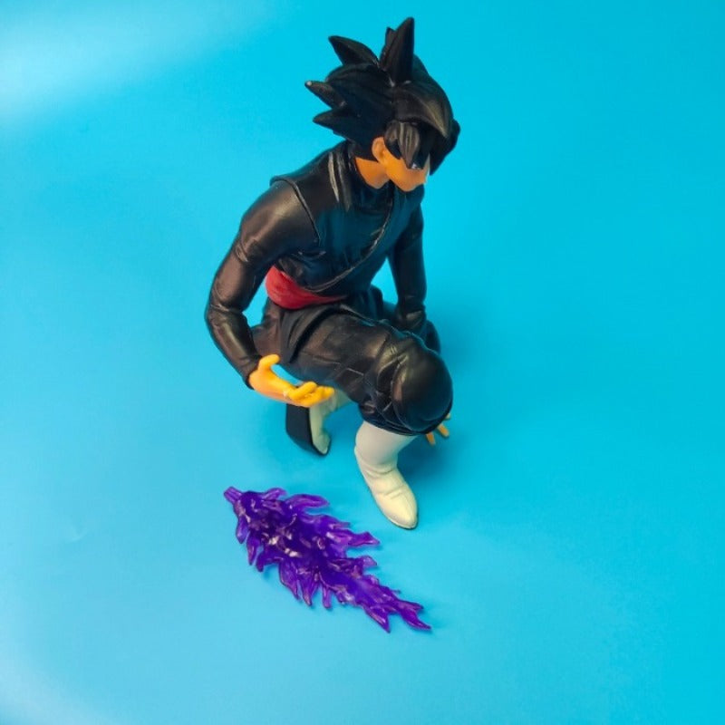 Goku Black, Dragon Ball Super Saiyan, Wielding Purple Energy, Desktop Figure, Classic Character Statue Model, PVC Figure, Anime Fan Collectible, Perfect Home and Room Desktop Decoration