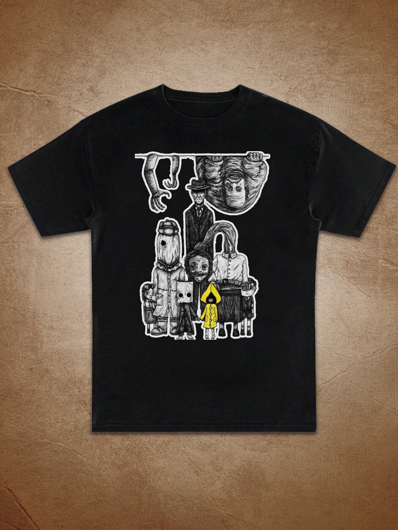 Women'S Little Nightmares Graphic Tee - Funny, Quirky, and Cute Letter Print T-Shirt, Casual Round Neck Short Sleeve Top, Perfect for Casual Attire, Ladies T Shirt