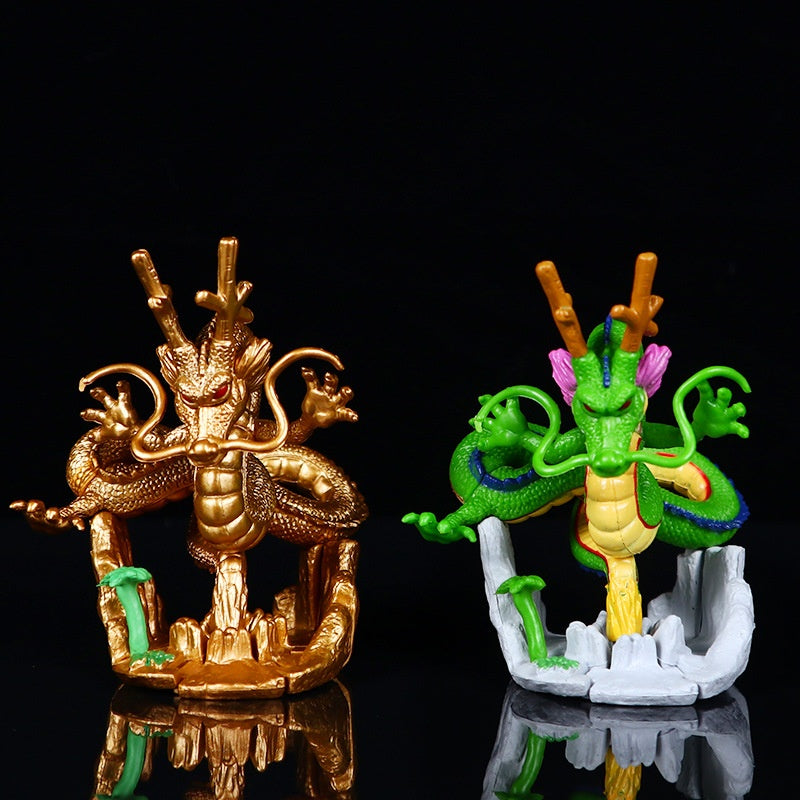 Dragon Ball Super Saiyan Shenron Action Figure - Lightweight PVC Collectible Statue with Dynamic Dragon & Snake Design, Vibrant Green & Golden Colors