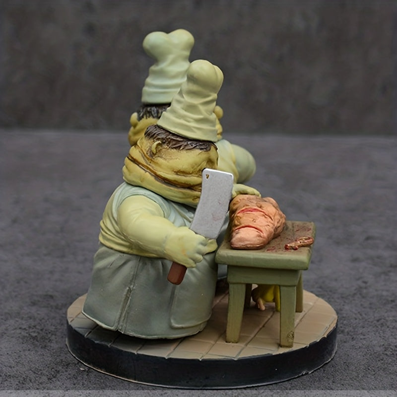 Anime Figure Scene Ornaments - Cute Anime Action Figure Collectible Statue Model Doll with Expressive Eyes & Dynamic Pose, Durable PVC Construction