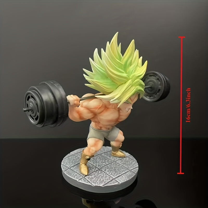 Broly Figure, Dragon Ball Super Saiyan Collectible for Anime Fans, Desktop Model Display, Home Decor Ornament for Computer Case, Desk, Bookshelf, Lightweight PVC Collectible, Perfect for Bedroom Decor, Car Accessory, Christma