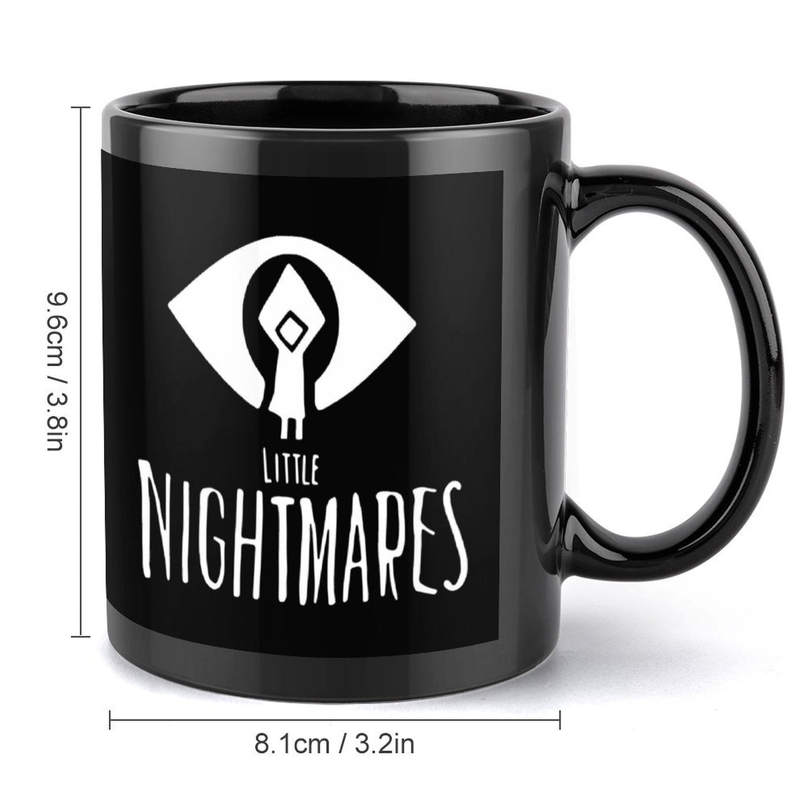 1pc Little Nightmares Video Game Mug - Officially Inspired Ceramic Coffee Cup with Iconic Characters & Logo, Hand Wash Only, Collectible Gift for Fans, Compatible with Little Nightmares 1 & 2