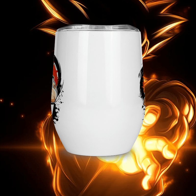 Dragon Ball Super saiyan Goku - 1pc Customize your name/ text 304 Stainless Steel, Cup Vacuum Keep Warm, Straw Lid for Coffee, Carbonated Drink, Sparkling Water Beverages Ice Leakproof for School Outdoor sports, Christmas Gif