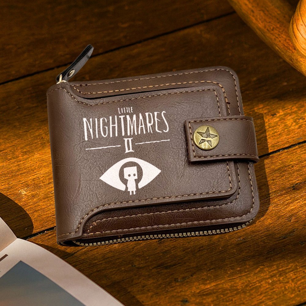 1pc Little Nightmares II Video Game Wallet - Gothic Horror Design with Little Nightmares II Logo, Zipper Closure, Compact Coin Purse & Card Holder for Men & Women, Gothic Wallet, Everyday Accessory, Retro Style, Durable Mater