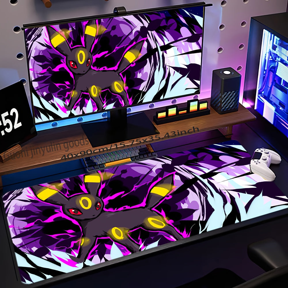 1pc Popular Anime Pokémon Super Cute Pattern Mouse Pad, Large Size Gaming Mouse Mat with Vibrant Colors, Soft and Comfortable Rubber Material for Gamers, Office & Home Use, Computer Accessories, Laptop & iPad Compatible, Non