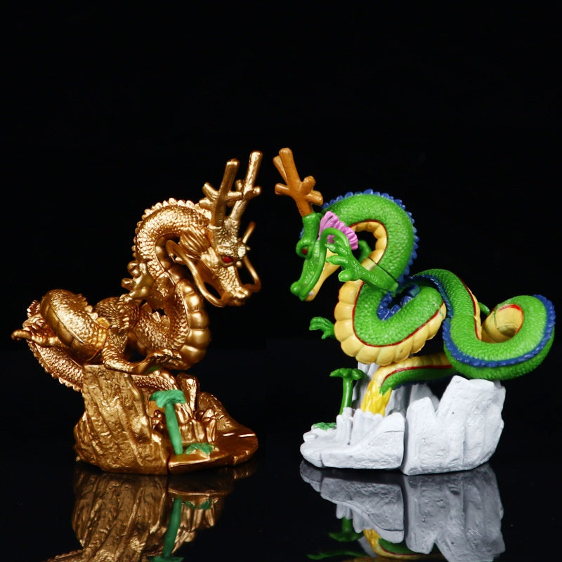 Dragon Ball Super Saiyan Shenron Action Figure - Lightweight PVC Collectible Statue with Dynamic Dragon & Snake Design, Vibrant Green & Golden Colors