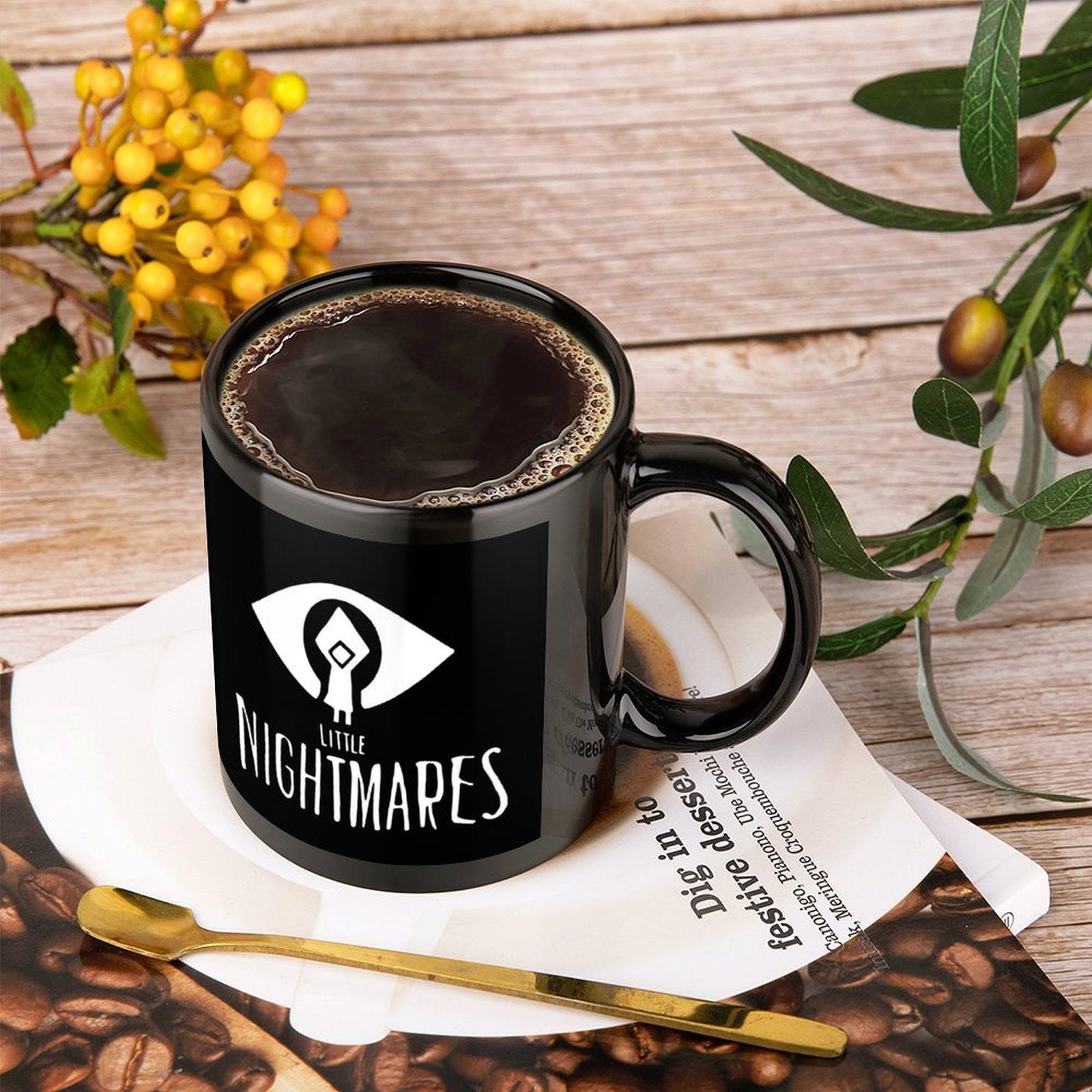 1pc Little Nightmares Video Game Mug - Officially Inspired Ceramic Coffee Cup with Iconic Characters & Logo, Hand Wash Only, Collectible Gift for Fans, Compatible with Little Nightmares 1 & 2