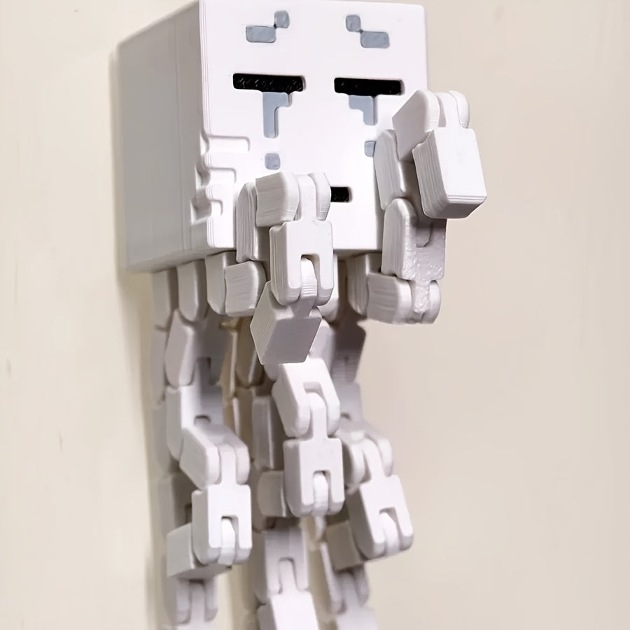 Ghostly Tentacle Model Figurine - Game Animal Plushie - Multi-Jointed Articulated - Perfect Gift for Gamers and Collectors | Cute Desktop Decor for Office or Home | Fun Multifunctional Animal Ornament - DIY Colorable - Birthd