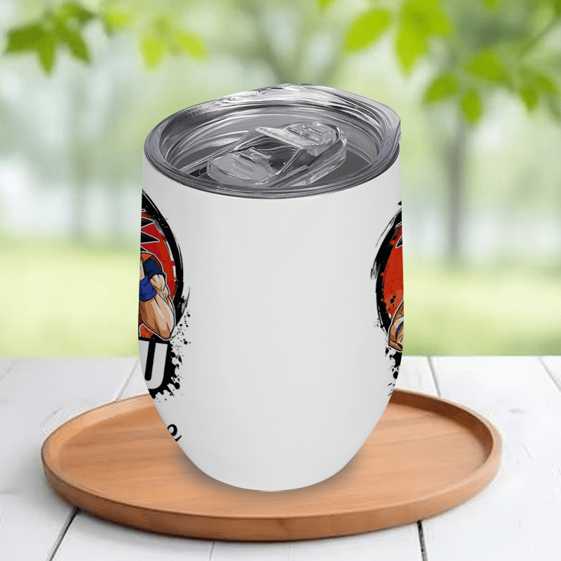 Dragon Ball Super saiyan Goku - 1pc Customize your name/ text 304 Stainless Steel, Cup Vacuum Keep Warm, Straw Lid for Coffee, Carbonated Drink, Sparkling Water Beverages Ice Leakproof for School Outdoor sports, Christmas Gif
