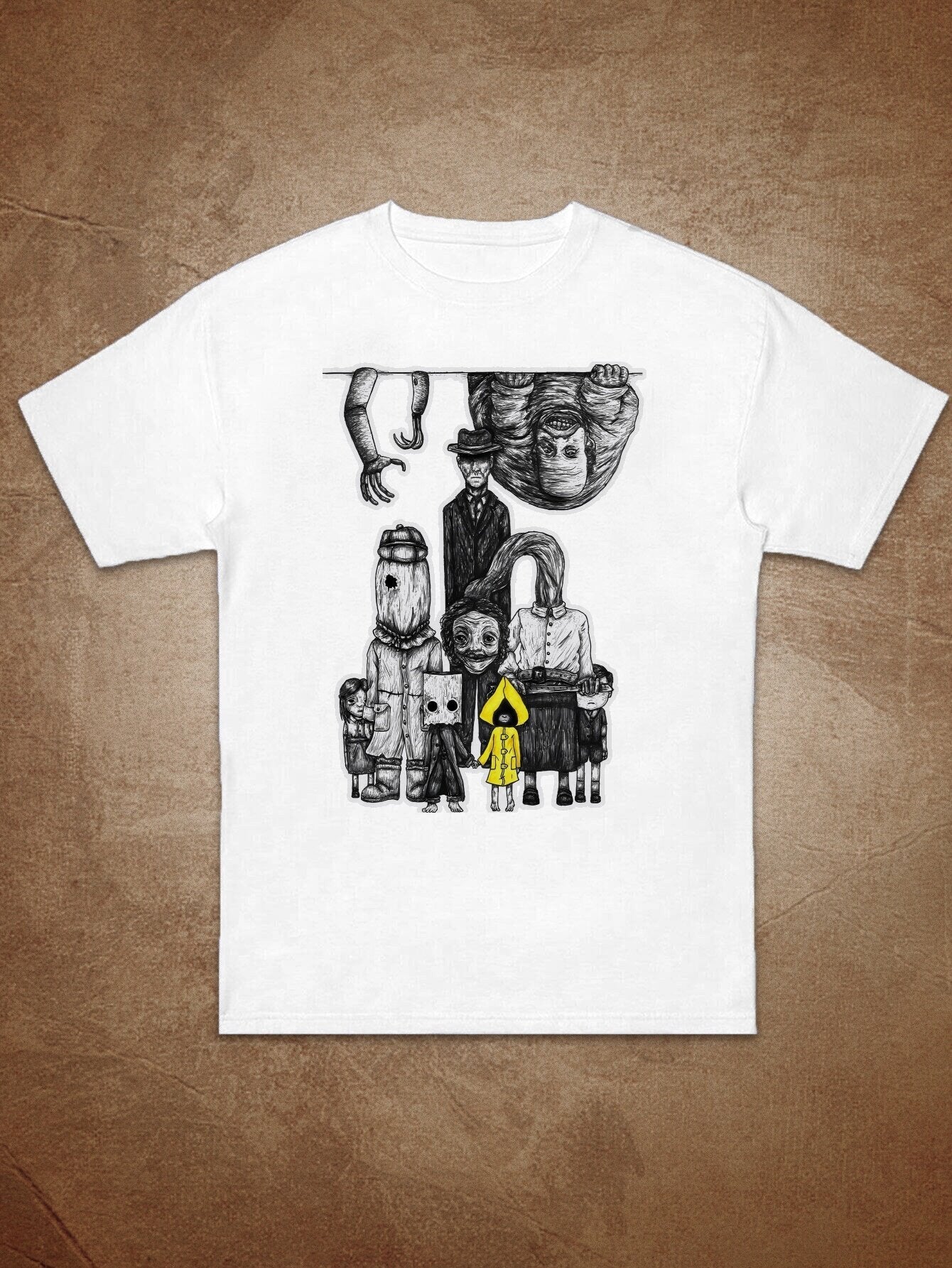 Women'S Little Nightmares Graphic Tee - Funny, Quirky, and Cute Letter Print T-Shirt, Casual Round Neck Short Sleeve Top, Perfect for Casual Attire, Ladies T Shirt