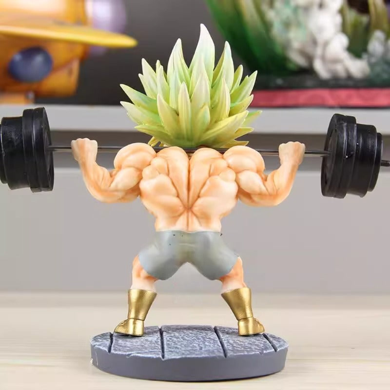 Broly Figure, Dragon Ball Super Saiyan Collectible for Anime Fans, Desktop Model Display, Home Decor Ornament for Computer Case, Desk, Bookshelf, Lightweight PVC Collectible, Perfect for Bedroom Decor, Car Accessory, Christma
