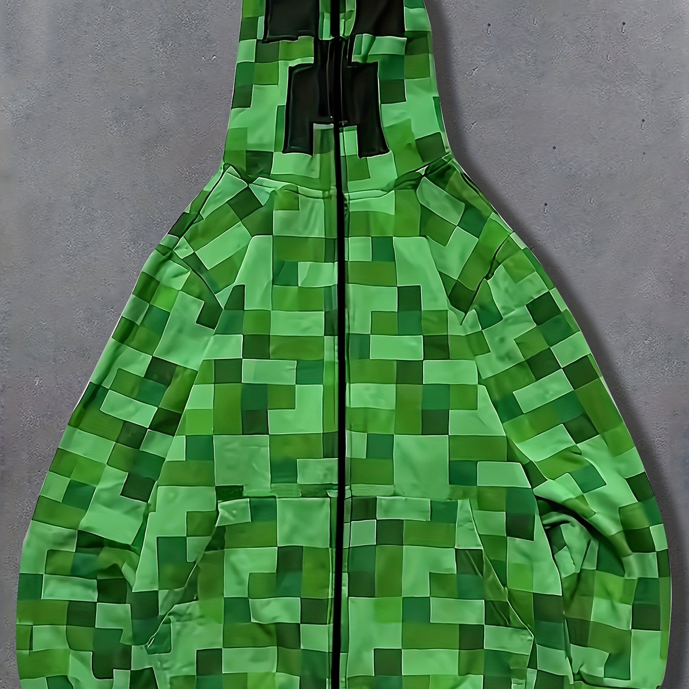 Women'S Y2K Streetwear Hooded Jacket - Green & Patchwork Design, Casual Fashion with Contrast Collar, All-Season Comfort, Machine Washable, Casual Streetwear | Y2K Fashion | Durable Fabric