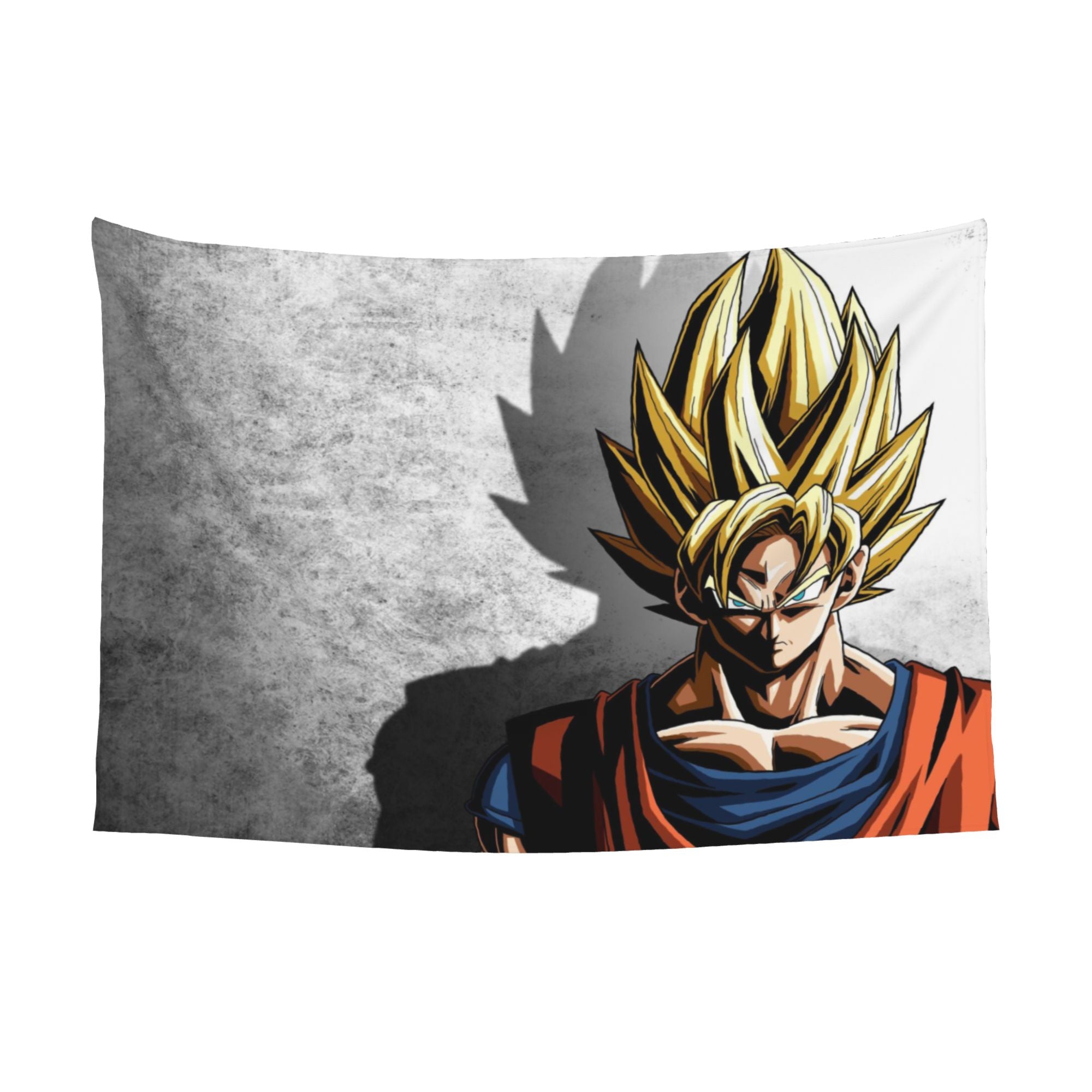 1pc Aesthetic High School Goku in Super Saiyan Form with Shadow Background Home Decor} Art Posters Birthday Gift 101.6cm*152.4cm,  Anime Poster, Artistic Print, Shadow Effect, Durable Poster, Premium Wall Art, Anime Wall Deco