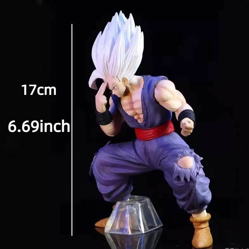 Dragon Ball Gohan White God Form Figurine - Highly Detailed Anime Action Pose with Dynamic Pose, Dynamic Base for Display, Collectible Statue for Home/Office Decor, Home Decoration, Detailed Sculpture, Character Model