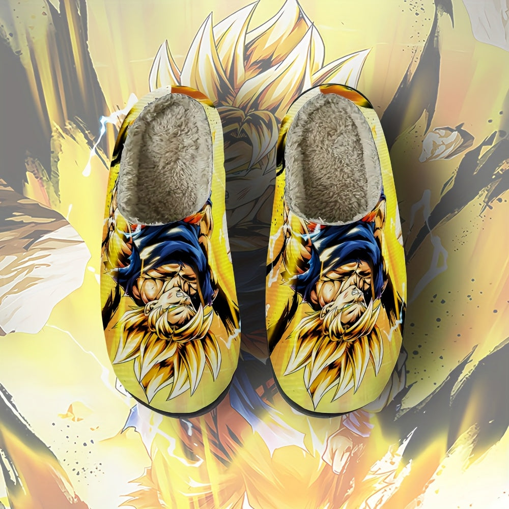 DRAGON BALL Goku & Goten Dragon Anime Slippers - Non-Slip TPR Sole, Warm Winter House with Goku Anime Characters, for for all-Season (Gift for,, Fans)