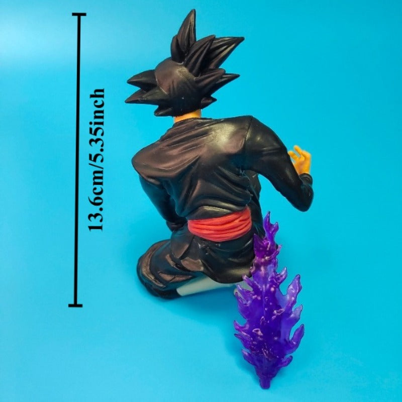 Goku Black, Dragon Ball Super Saiyan, Wielding Purple Energy, Desktop Figure, Classic Character Statue Model, PVC Figure, Anime Fan Collectible, Perfect Home and Room Desktop Decoration
