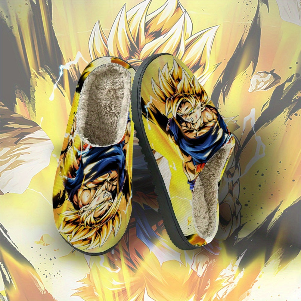DRAGON BALL Goku & Goten Dragon Anime Slippers - Non-Slip TPR Sole, Warm Winter House with Goku Anime Characters, for for all-Season (Gift for,, Fans)