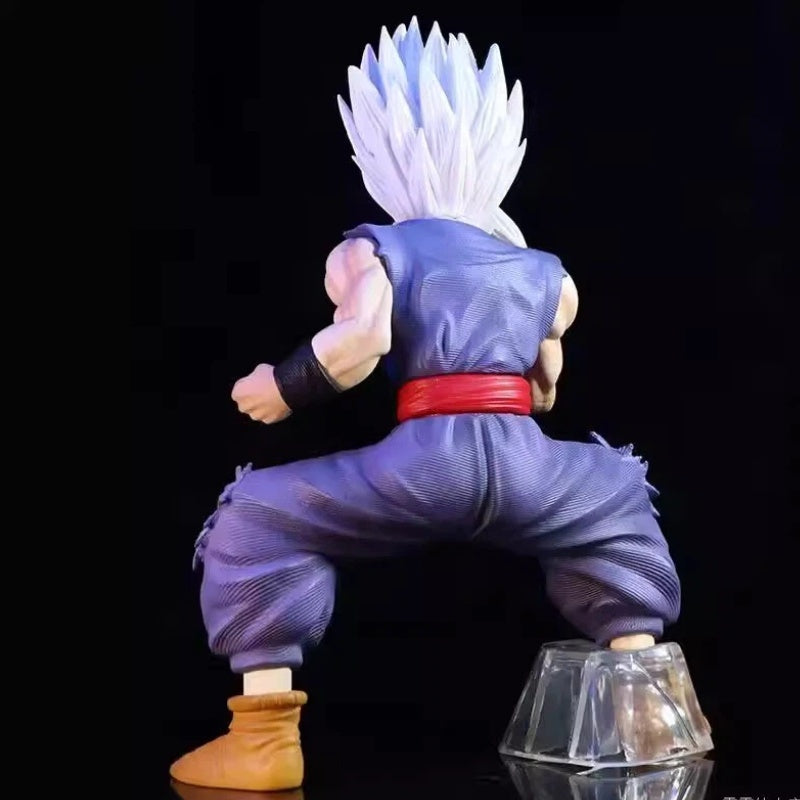 Dragon Ball Gohan White God Form Figurine - Highly Detailed Anime Action Pose with Dynamic Pose, Dynamic Base for Display, Collectible Statue for Home/Office Decor, Home Decoration, Detailed Sculpture, Character Model