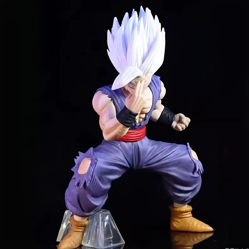 Dragon Ball Gohan White God Form Figurine - Highly Detailed Anime Action Pose with Dynamic Pose, Dynamic Base for Display, Collectible Statue for Home/Office Decor, Home Decoration, Detailed Sculpture, Character Model