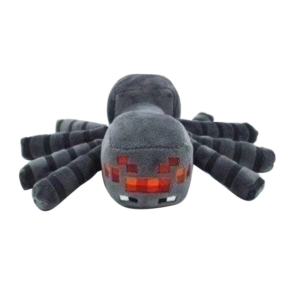 MINISO 16cm Gray MC Spider Plush Stuffed Toys Game MC Spider Plush Soft Animals Toy Doll for Children Kids Gifts