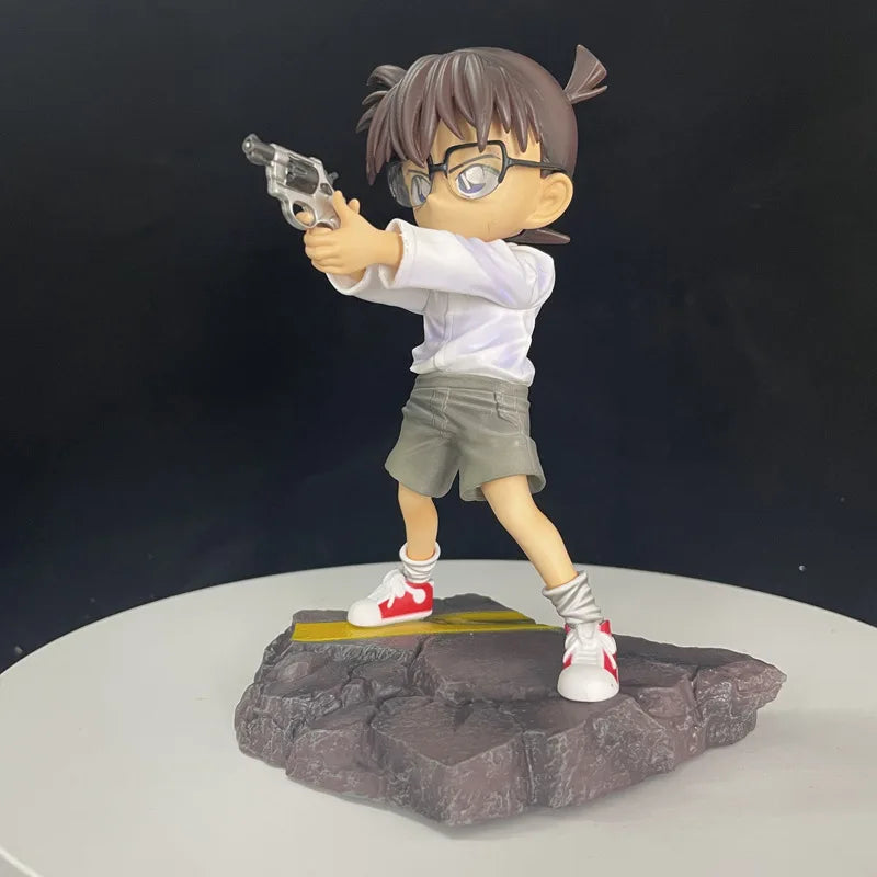 18cm Detective Conan Conan Edogawa Haibara Ai Raise Gun Anime Figure Model Gk Statue Collection Desktop Decoration Ornament Toys