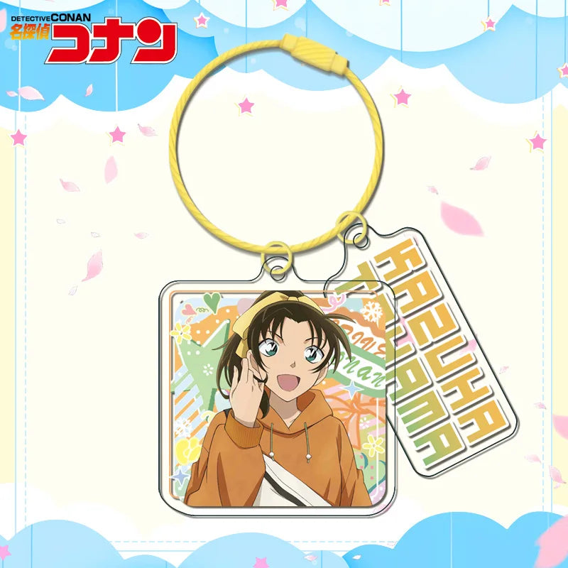 Detective Conan Metal Coil Layer Keychain Double Sided HD Anime Acrylic  Wholesale Bulk Custom Anime Merchandise Gift