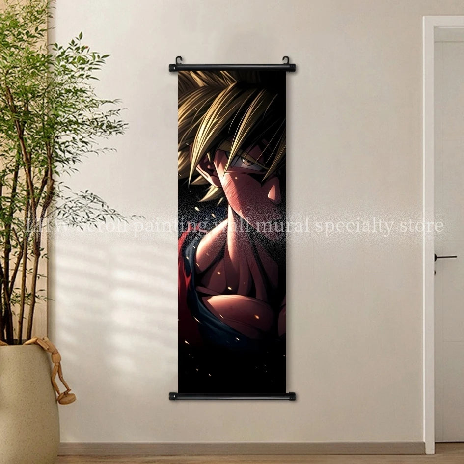 Anime Dragon Ball AI Poster HD Micro Spray Scroll Hanging Painting Living Room Esports Room Background Decoration