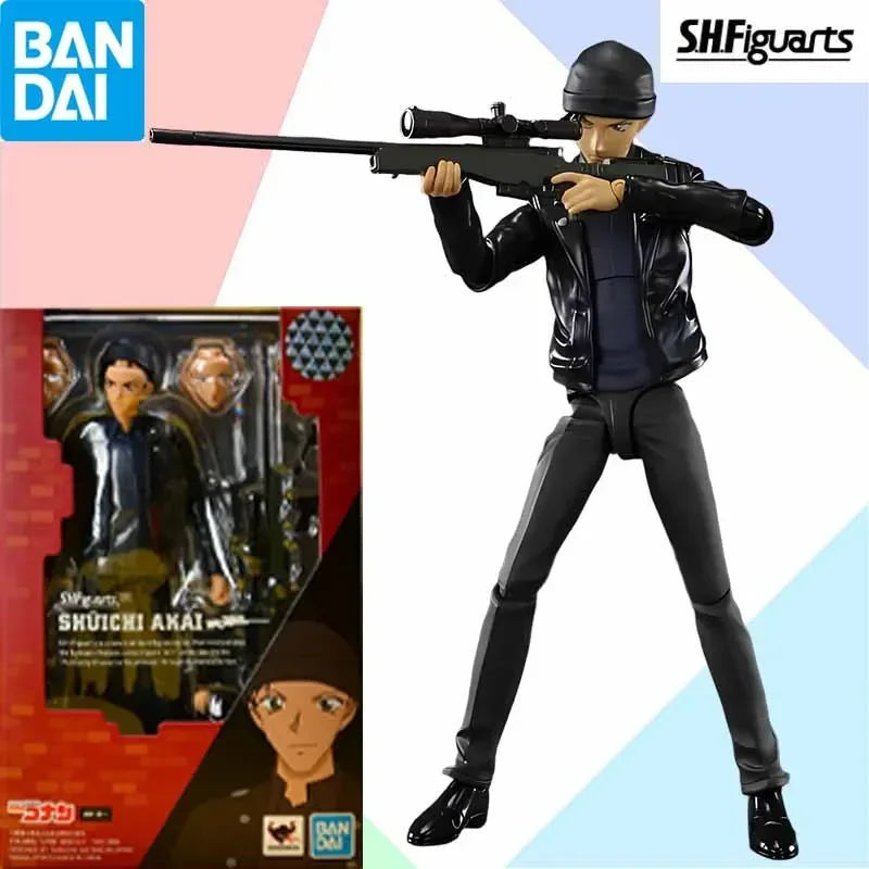 Bandai S.H.Figuarts SHF Detective Conan Resolution Edition Conan Edogawa Rachel Moore Mouri Kogorou Anime Figures Toys In Stock