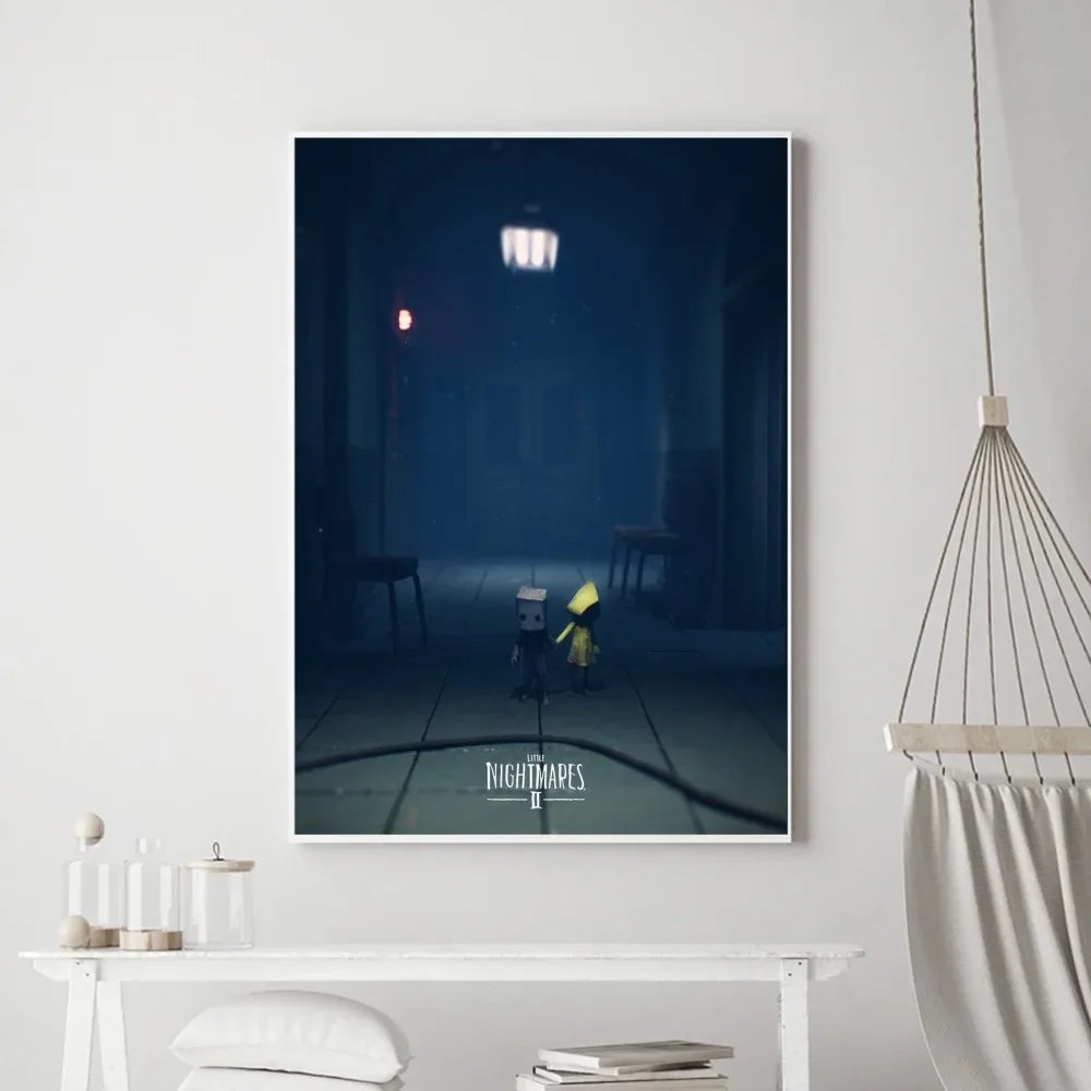 Game Little Nightmares Poster Vintage Poster Prints Art Home Canvas Painting Bathroom Kitchen Bar Accessories