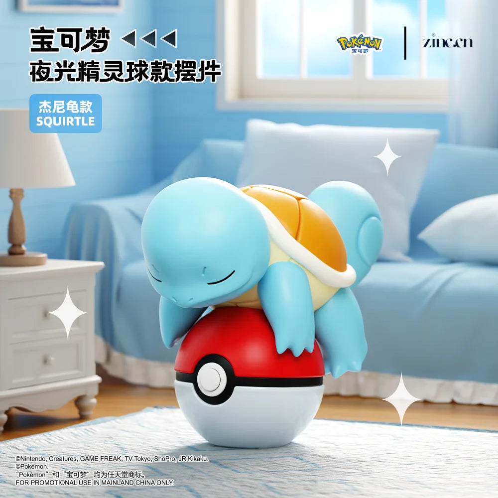 Genuine Pokemon Pikachu Eevee Psydusk Squirtle Charmander Bulbasaur Anime Action Figure Toy Doll Car Decoration Christmas Gift